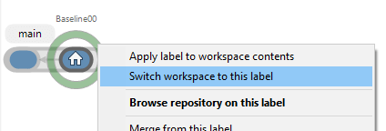 Switch workspace to this label