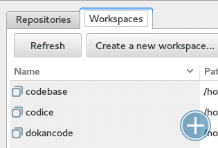 The 'switcher' is a new window to list repos and workspaces.