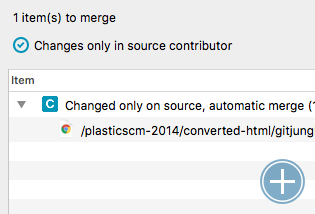 The merge window with a divergent directory conflict about to be solved.