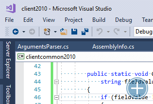 Visual Studio Add-in showing the Semantic Differences.